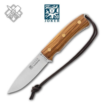 Coltello Joker Bushcrafter lama fissa 4,0" m.co Ulivo